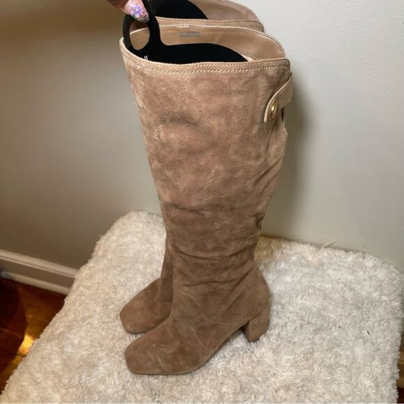 Cole Haan Grand 360 Suede Leather Block Heel Boots - Picture 5 of 9